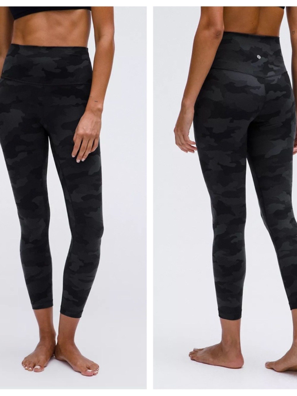 lululemon athletica Black Camo High-Rise Leggings